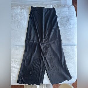 Zara Satin Asymmetric Black Skirt